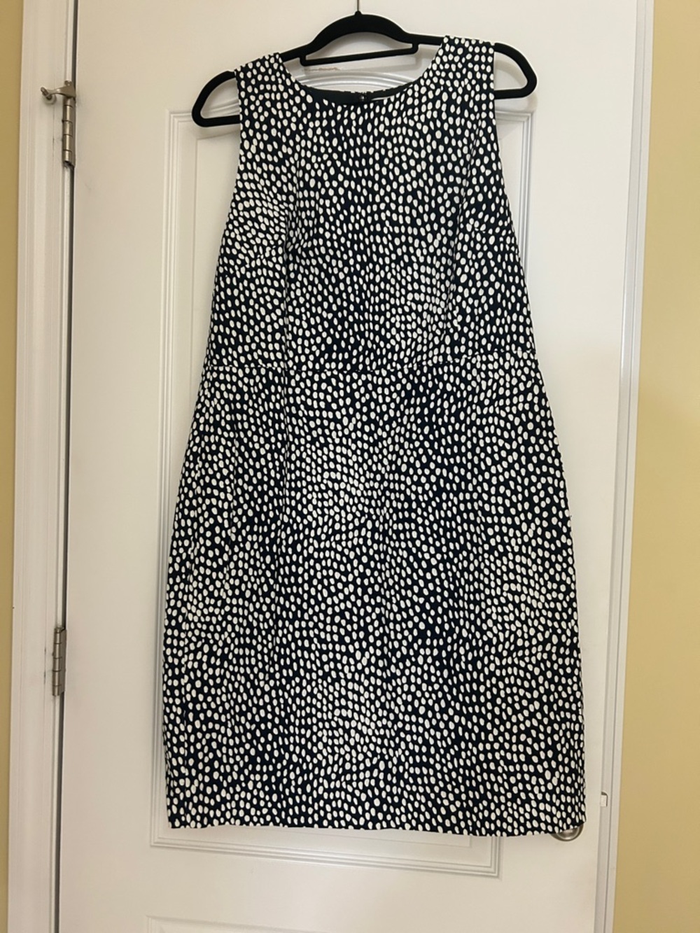 JCrew NWT Classic Black and White Polka Sheath Dress